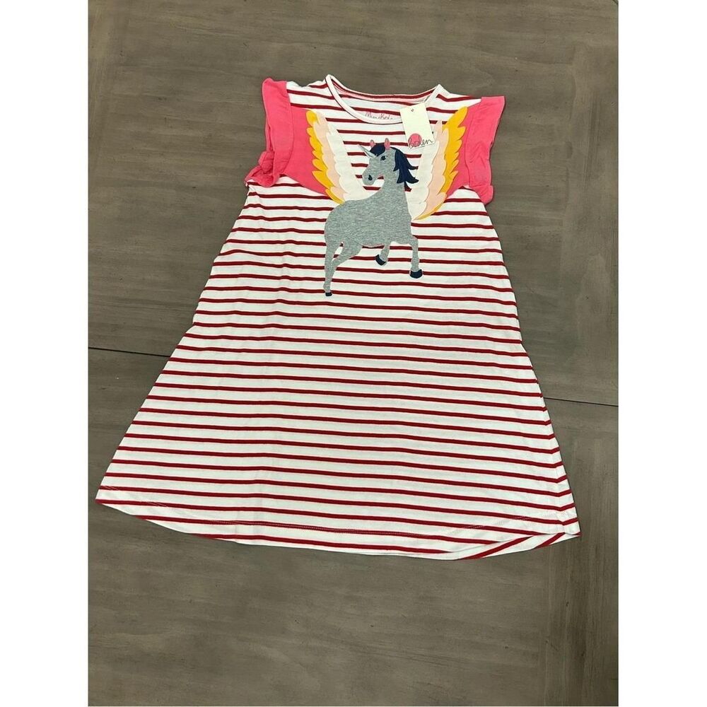 Mini-boden Pink and White Shirt-dresses